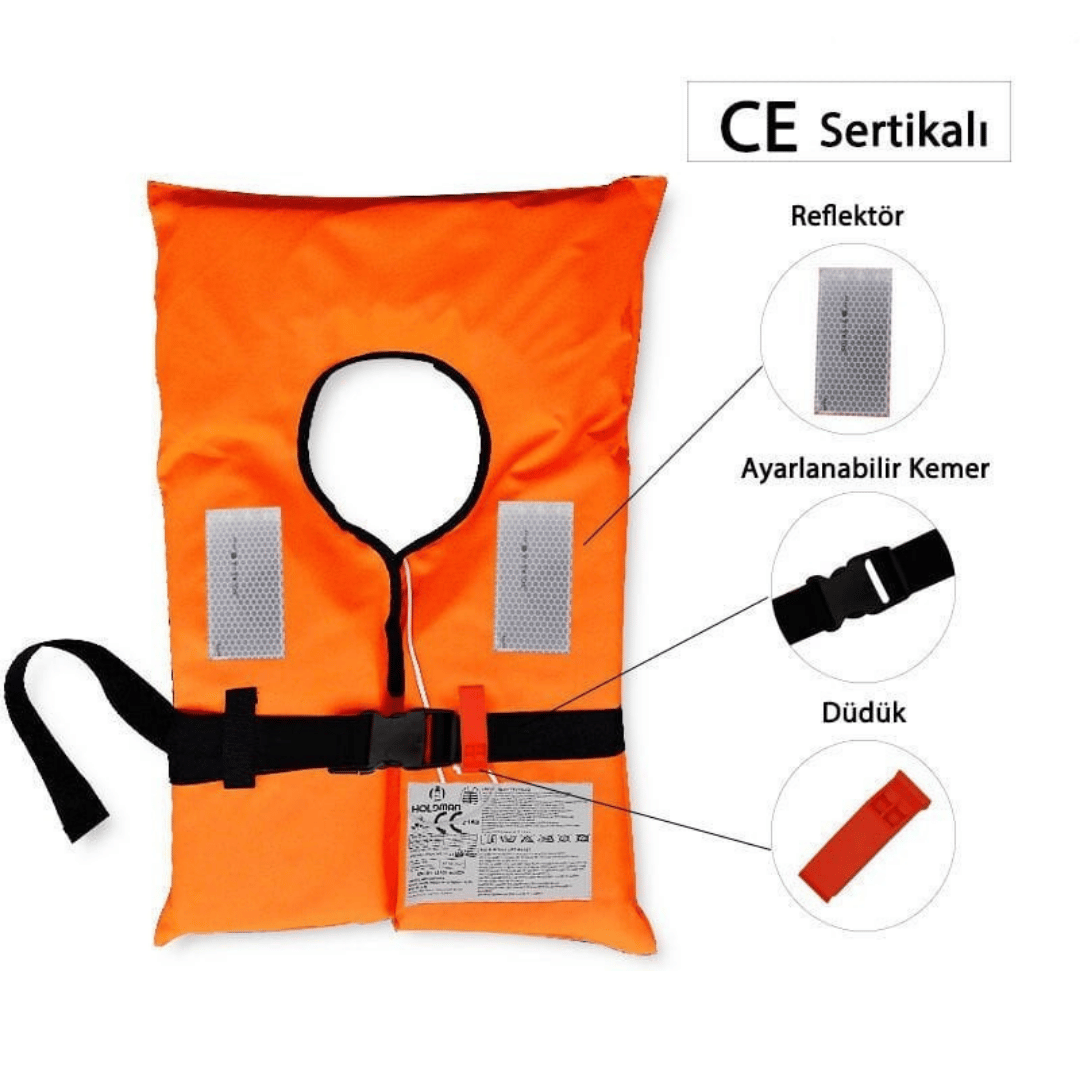 100N CE Sertifikalı Yetişkin Can Yeleği