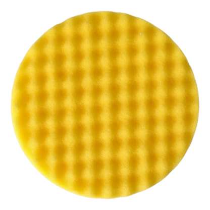 Köpük Polisaj Pedi Sarı Waffle 150x25 mm