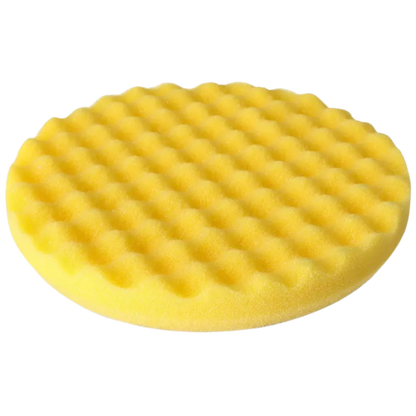 Köpük Polisaj Pedi Sarı Waffle 150x25 mm