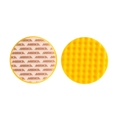 Köpük Polisaj Pedi Sarı Waffle 150x25 mm