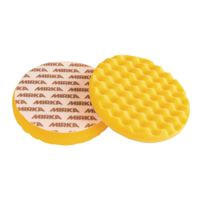 Köpük Polisaj Pedi Sarı Waffle 150x25 mm