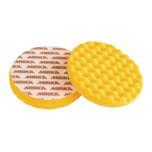 Köpük Polisaj Pedi Sarı Waffle 150x25 mm