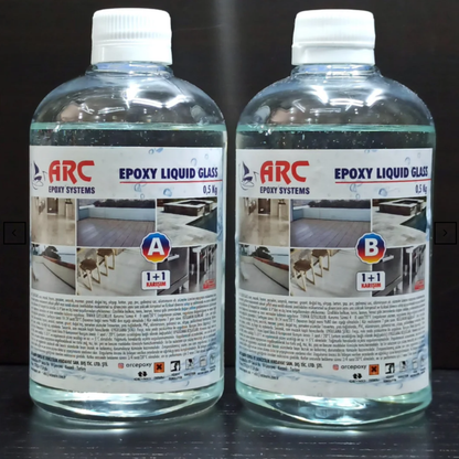 Epoksi Sıvı Cam Ultra Şeffaf Parlak Liquid Glass Su Yalıtım Ve Kaplama Reçinesi