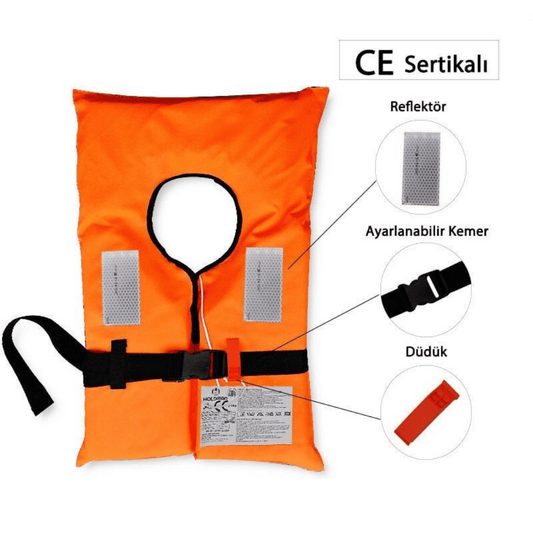 100N CE Sertifikalı Yetişkin Can Yeleği